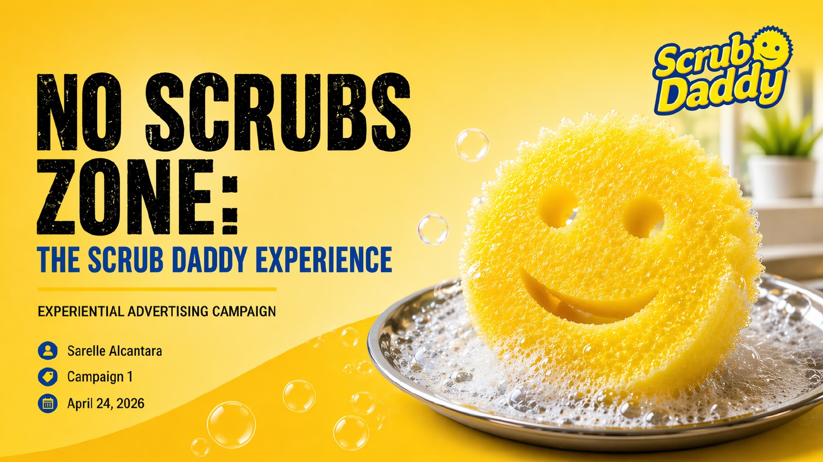 No Scrubs Zone experiential campaign cover for Scrub Daddy